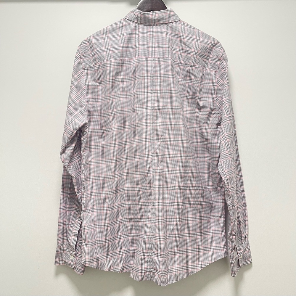 Frank & Eileen Paul Long Sleeve Button Down Pink Gray Plaid Shirt Size X-Large - Picture 8 of 11